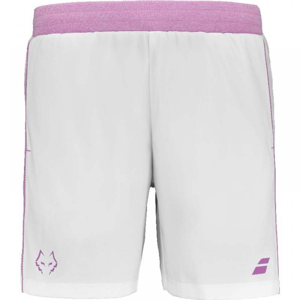 Short Babolat Juan Lebron Blanco Rosa