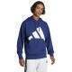 Adidas Essentials Felpa bianca blu scuro