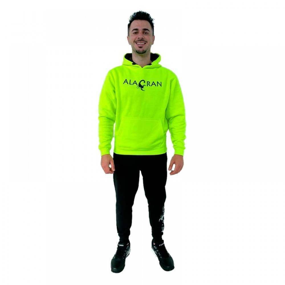 Sudadera Alacran Team Amarillo Fluor Negro - Barata Oferta Outlet