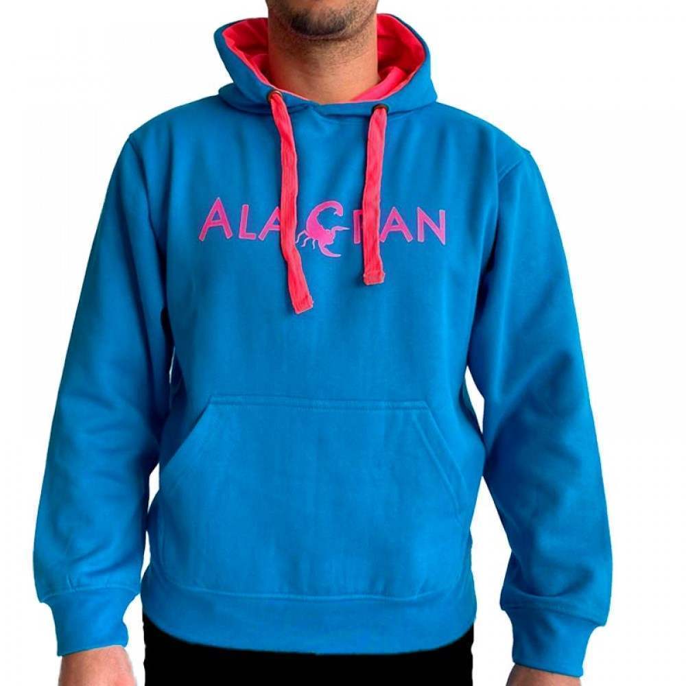 Sudadera Alacran Team Azul Fluor Rosa Fluor - Barata Oferta Outlet