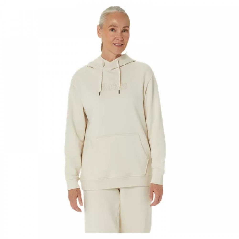 Asics Logo Beige Birch Sweat-shirt Femme