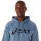 Asics Performance Sweatshirt Logo Large Blau Stahl