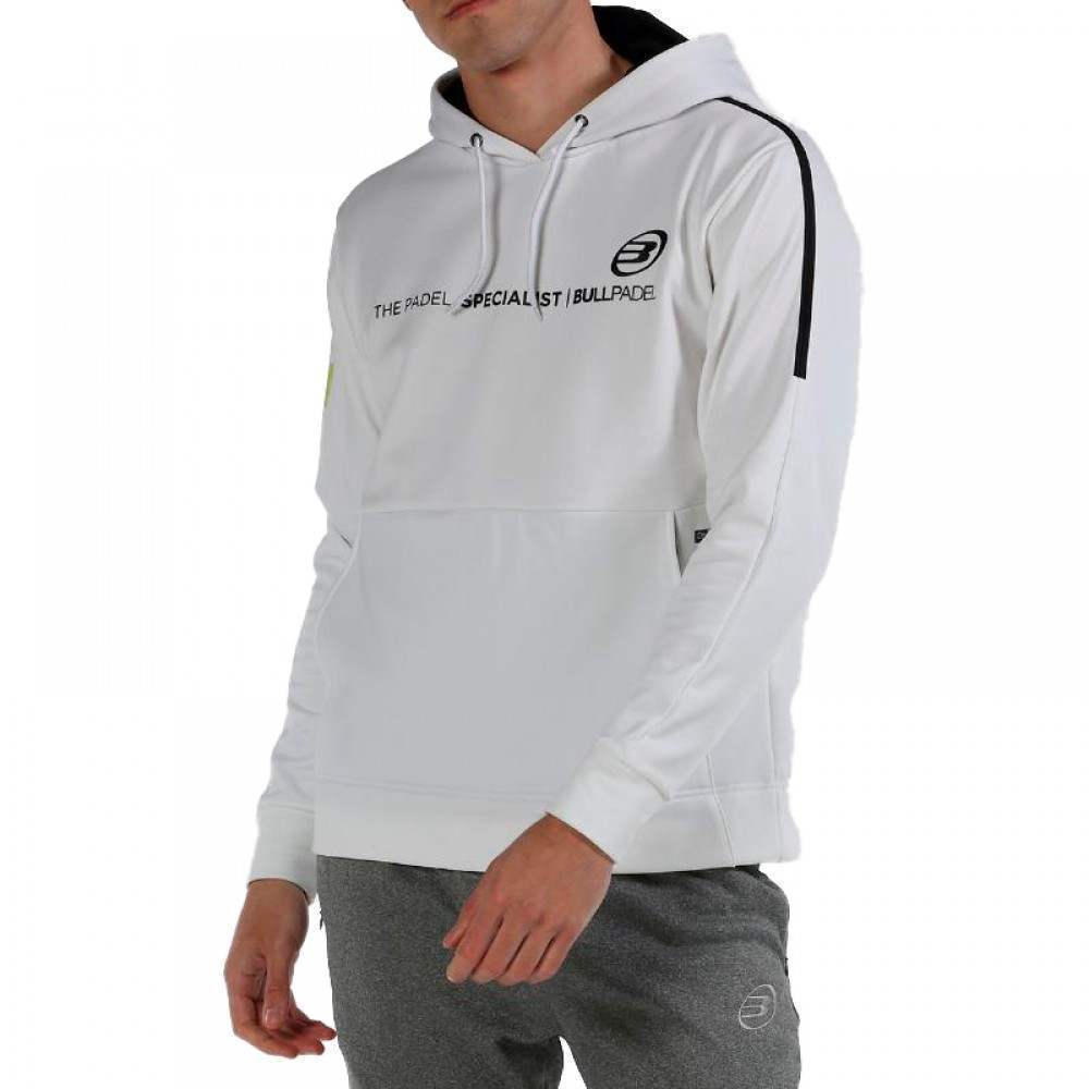 Sudadera Bullpadel Lipis Blanco - Barata Oferta Outlet