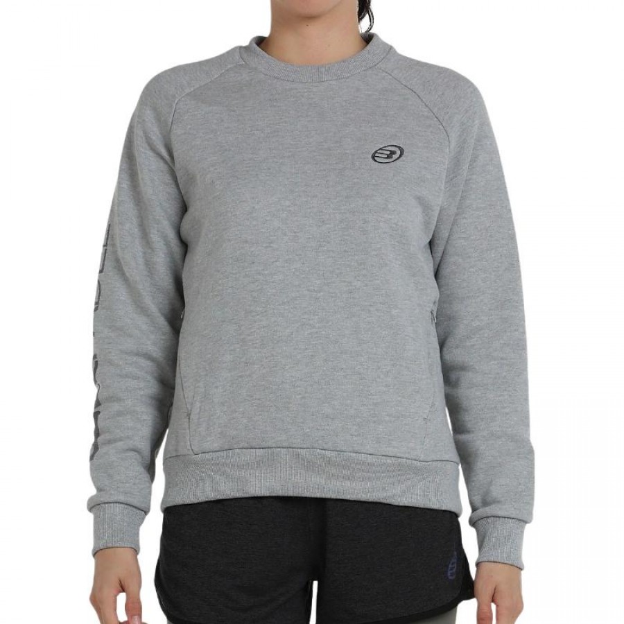 Sudadera Bullpadel Natas Gris Medio Vigore