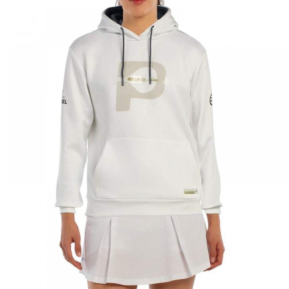 Sudadera Bullpadel Premier Padel Aerea Blanco