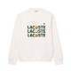 Lacoste White Plush Sweatshirt