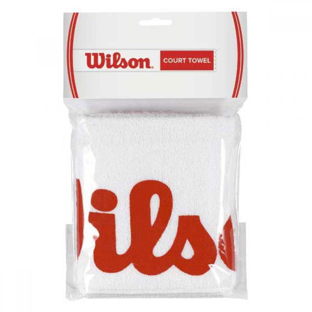 Toalla Wilson Blanco Rojo Pequena - Barata Oferta Outlet