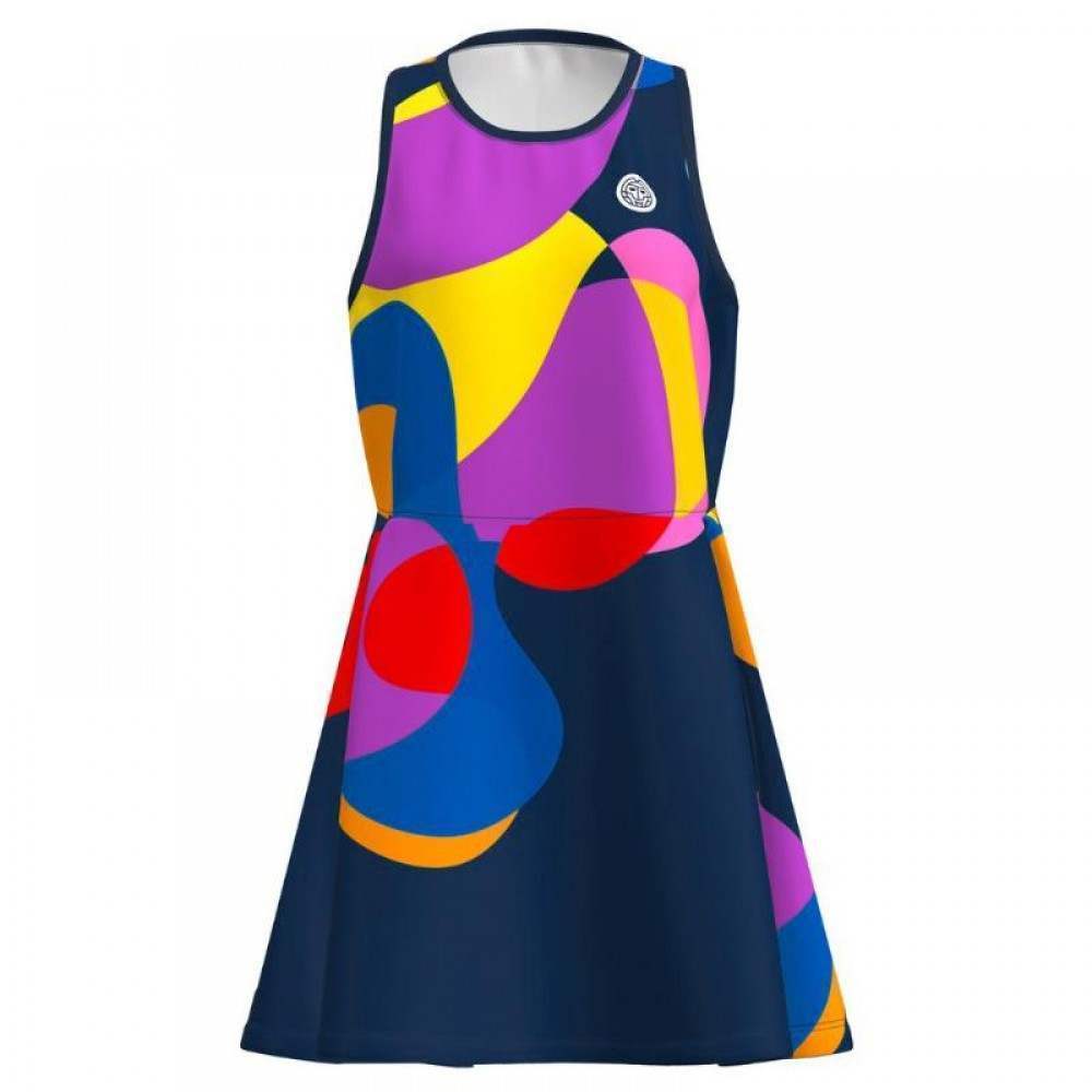 Vestido Twiggy Bidi Badu Azul Escuro Junior Mix