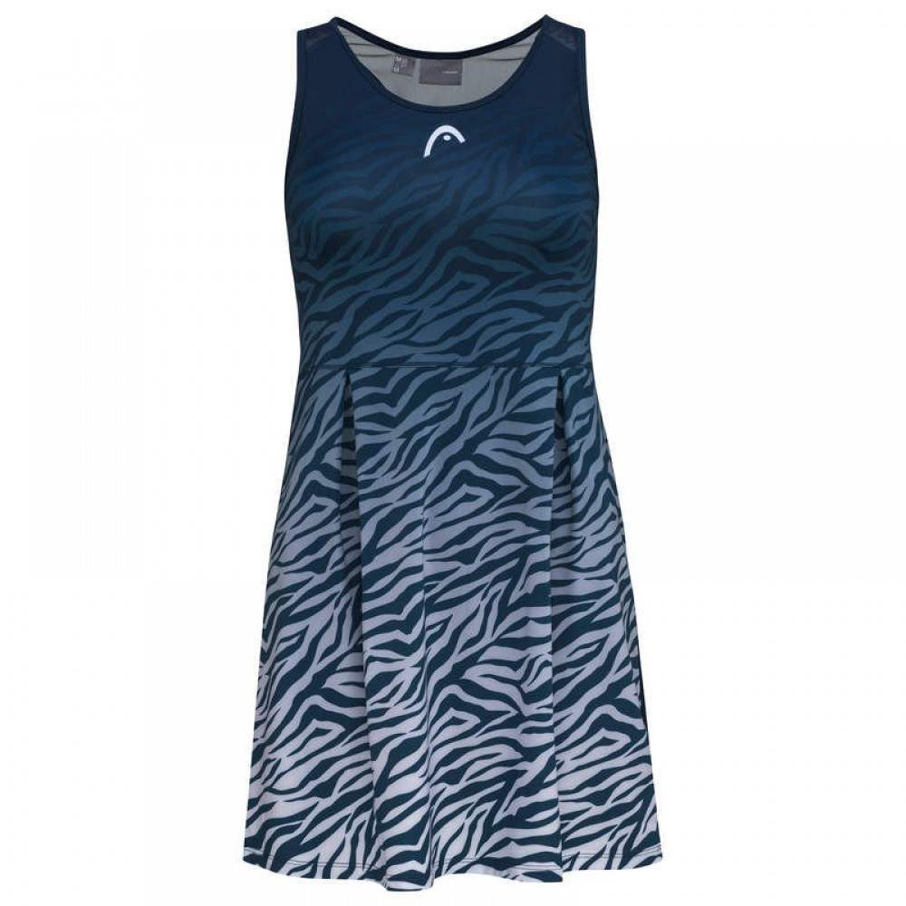 Vestido Head Spirit Azul Oscuro Print - Barata Oferta Outlet