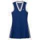 Vestido Lacoste Sport Pique Azul Marinho Borgonha