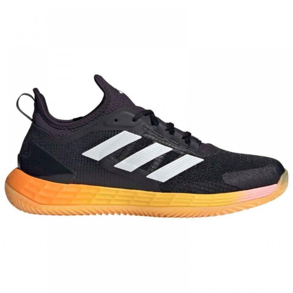 Adidas Adizero Ubersonic 4.1 Clay Preto Prata Laranja Sapatos Femininos