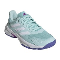 Baskets Femme Adidas CourtJam Control 3 Aqua White