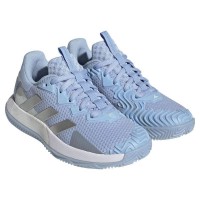 Chaussures Femme Adidas SoleMatch Control Control TERRE BATTUE Bleu