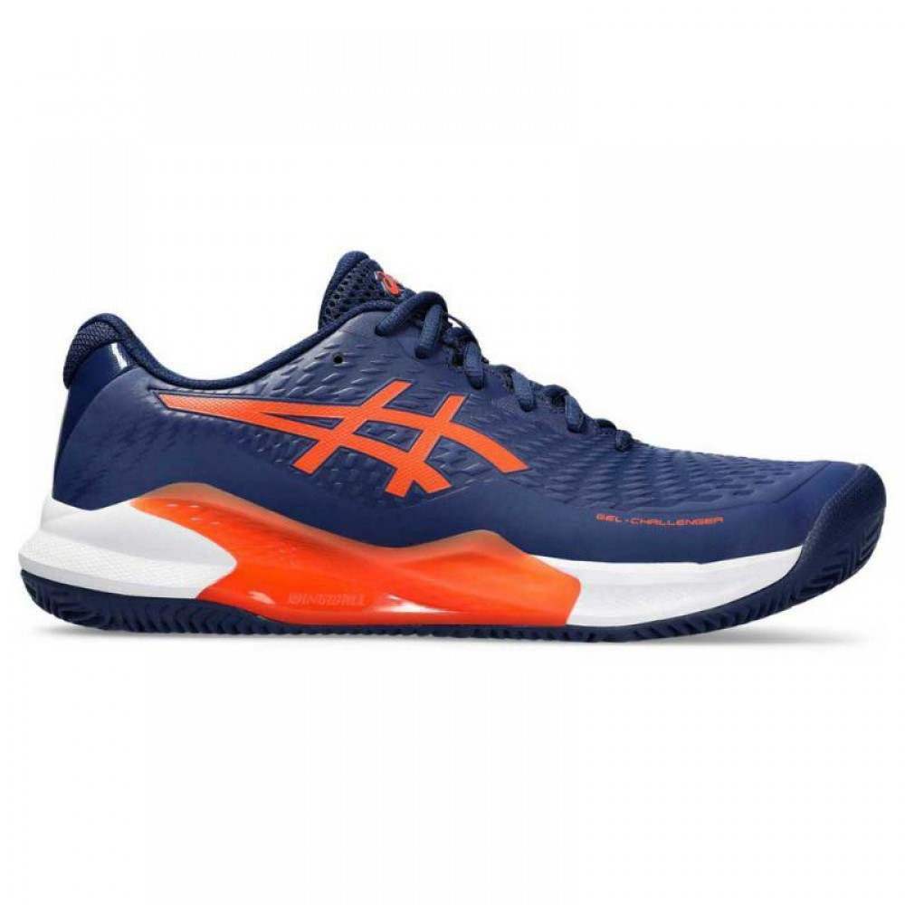 Asics Gel Challenger 14 Clay Navy Orange Shoes