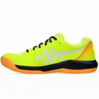 Baskets Asics Gel Dedicate 8 Padel Jaune Fluo Blanc