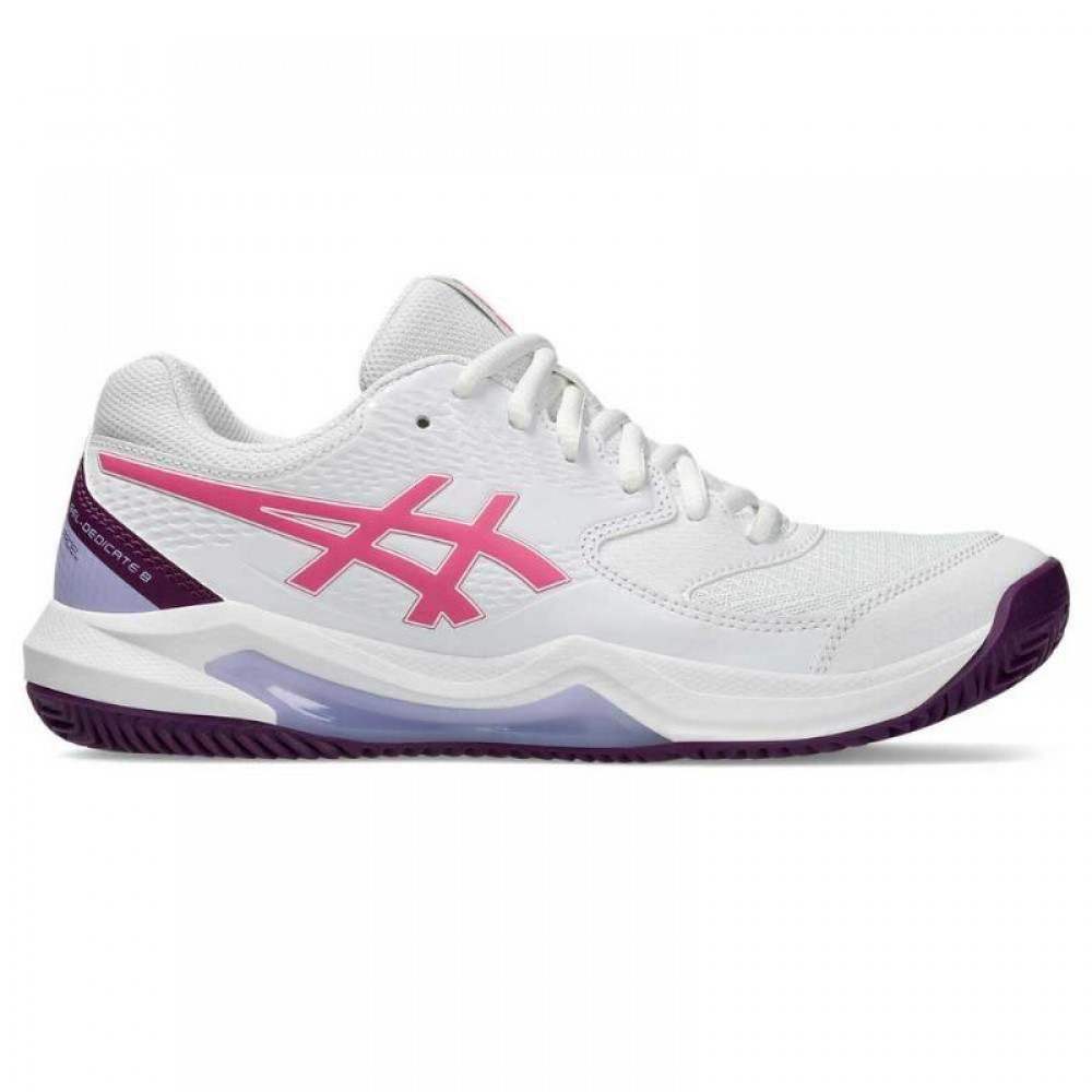 Asics Gel Dedicate 8 Padel White Dragon Fruit Sapatilhas Feminino