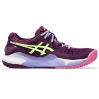 Asics Gel Resolution 9 Padel Sapatos Femininos Intense Lime