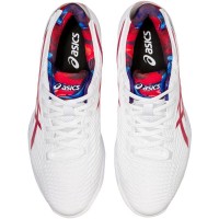 Shoes Asics Solution Speed FF 2 Clay L.E. White Red Classic - Barata Oferta Outlet