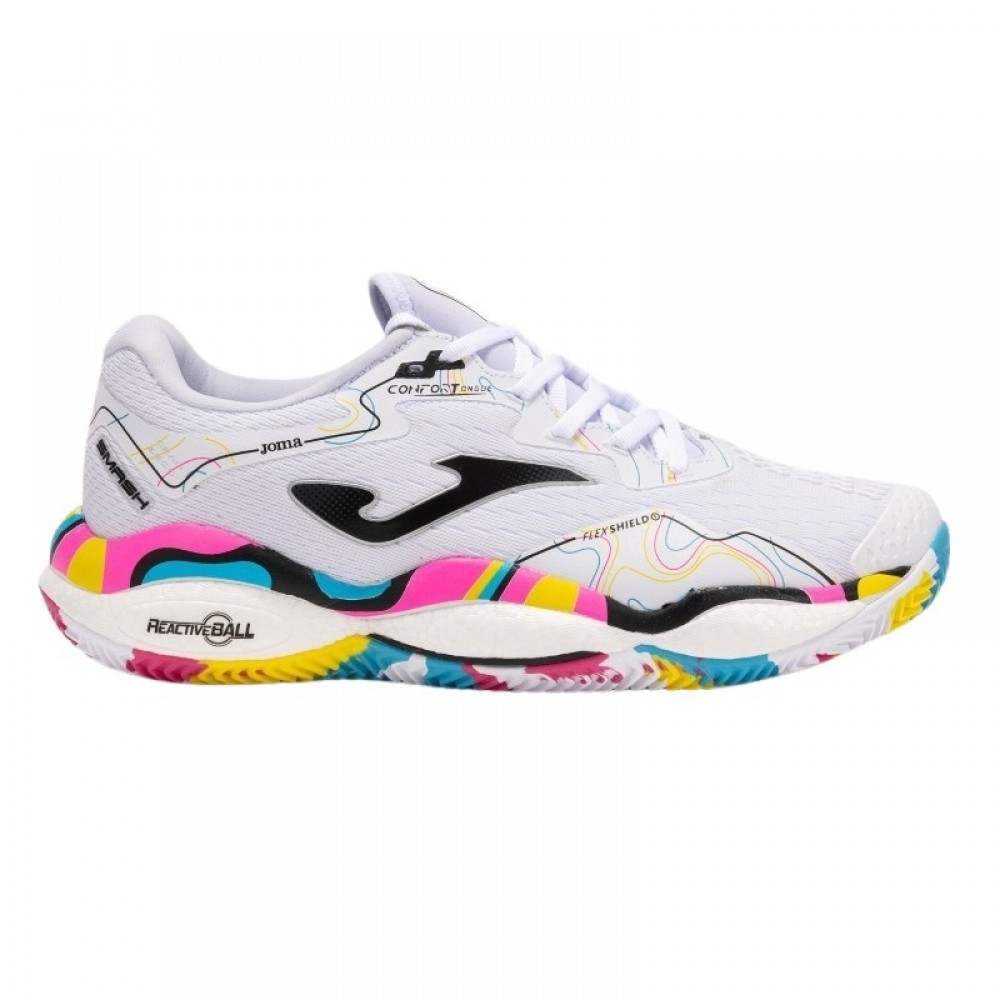 Joma Smash 2592 Blanc Baskets Multicolores