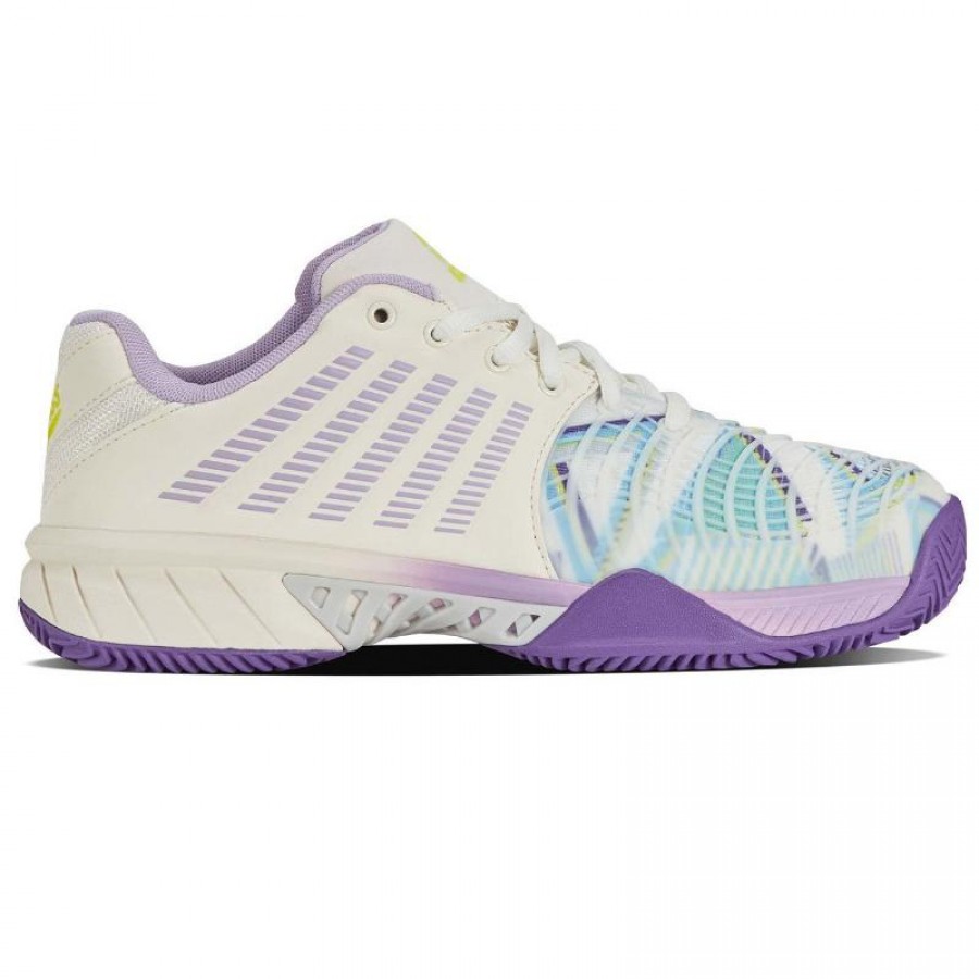 Tenis Kswiss Express Light 3 HB Padel Branco Roxo Feminino