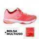 Zapatillas Lotto Mirage 300 Rojo Fluor Blanco Salmon Mujer - Barata Oferta Outlet