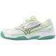 Tenis Mizuno Break Shot 4 Clay Branco Preto Lima para Mulheres