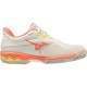 Mizuno Wave Exceed Light 2 AC Branco Coral Sapatos Femininos