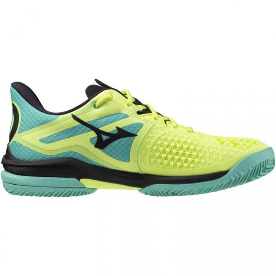 Tenis Mizuno Wave Exceed Tour 6 Clay Lime Preto Azul