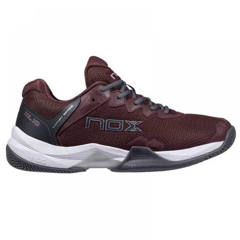 Nox ML10 Hexa Maroon Gunmetal Sapatos Cinza