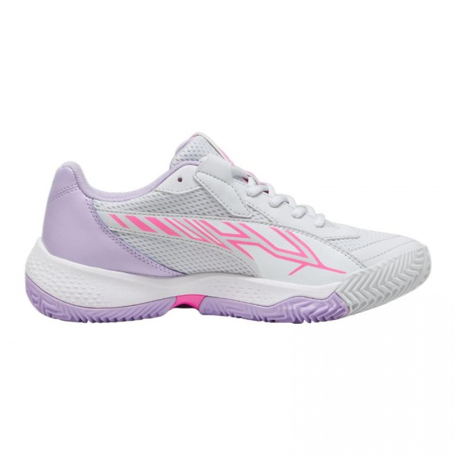 Puma Nova Court Prata Branco Violeta Sapatilhas Feminino