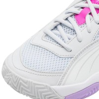 Puma Nova Court Prata Branco Violeta Sapatilhas Feminino