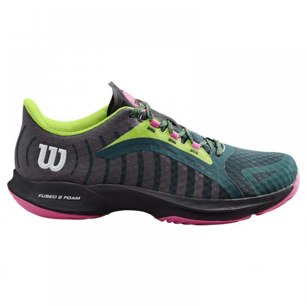 Zapatillas Wilson Hurakn Pro Verde Negro Mujer - Barata Oferta Outlet