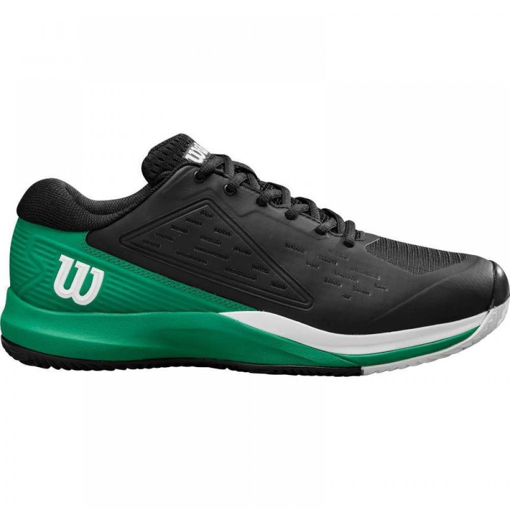 Wilson Rush Pro Ace Clay Nero Verde Bianco Sneakers