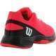 Wilson Rush Pro Rosa Preto Branco Sapatos Junior